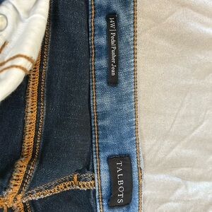 Talbots 14W Pedal Pusher Jeans